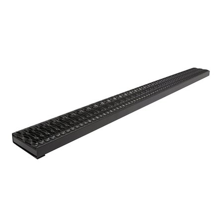 DEE ZEE ROUGH STEP RUNNING BOARD STEEL 90IN BOARD CREW CAB/VAN(BRACKETS SOLD S DZ15321S